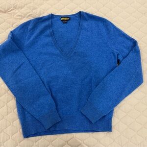 Ralph Lauren Royal Blue V-Neck Sweater